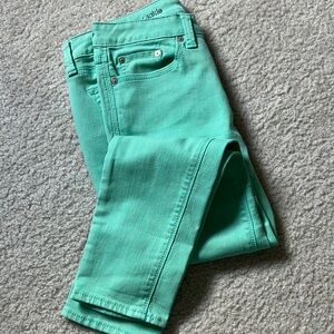 Women's mint colored Jeans